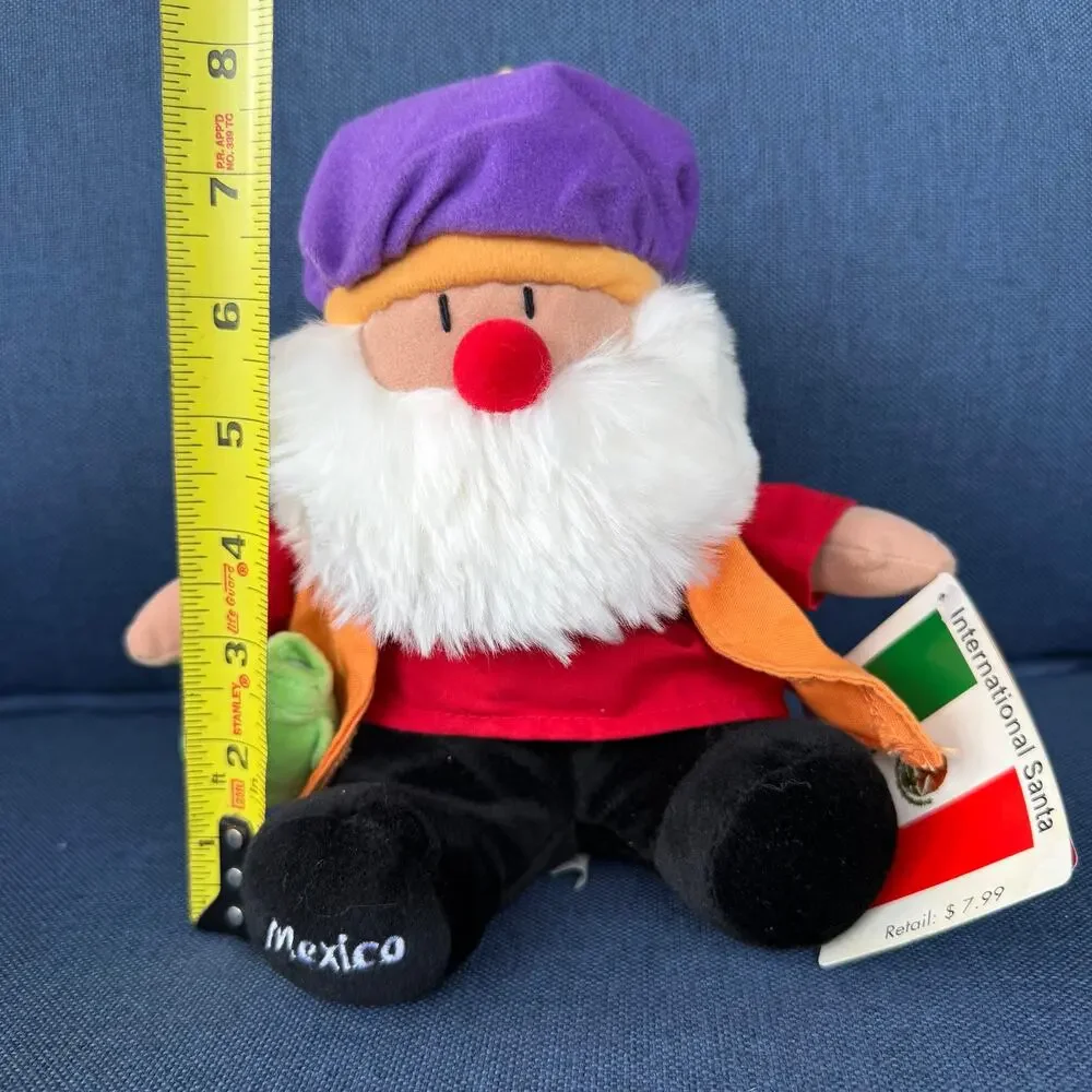 Vintage Mexican Santa Plush 1990’s Sears Christmas Toy TAGS Windsor Collection